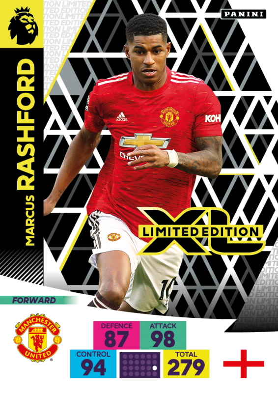 Panini Premier League Adrenalyn XL 2020/21 - Limited Edition Card - Marcus Rashford