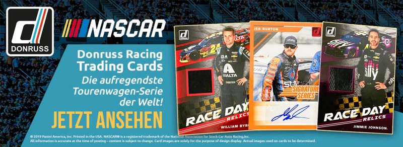 NASCAR 2020 - Donruss Racing Trading Cards - Die aufregendste Tourenwagen-Serie der Welt!