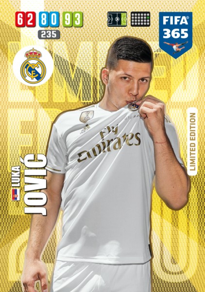 Panini FIFA 365 Adrenalyn XL 2020 Kollektion – LE-Card Luca Jović