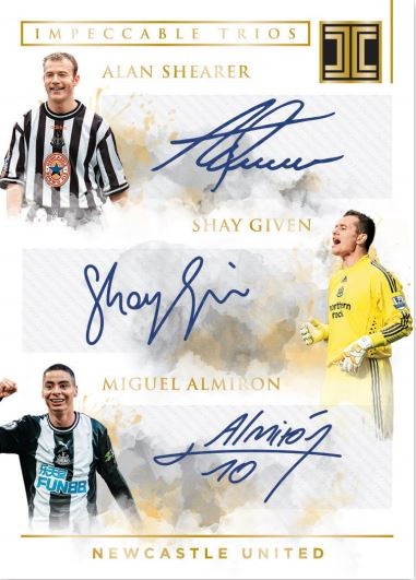 Panini Impeccable Soccer Premier League 2019/20 - Trio Signatures Newcastle United