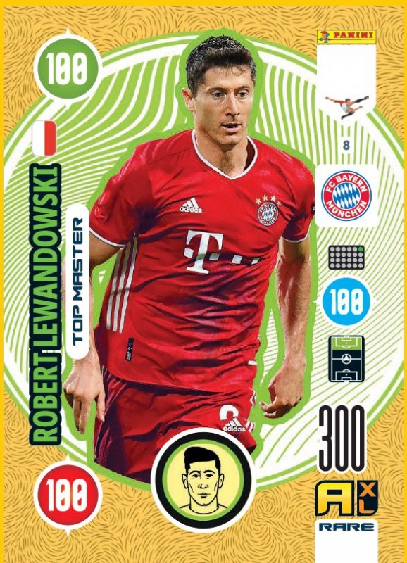 Abbildung von Top Masters Card Lewandowski der FIFA 365 Adrenalyn XL 2021