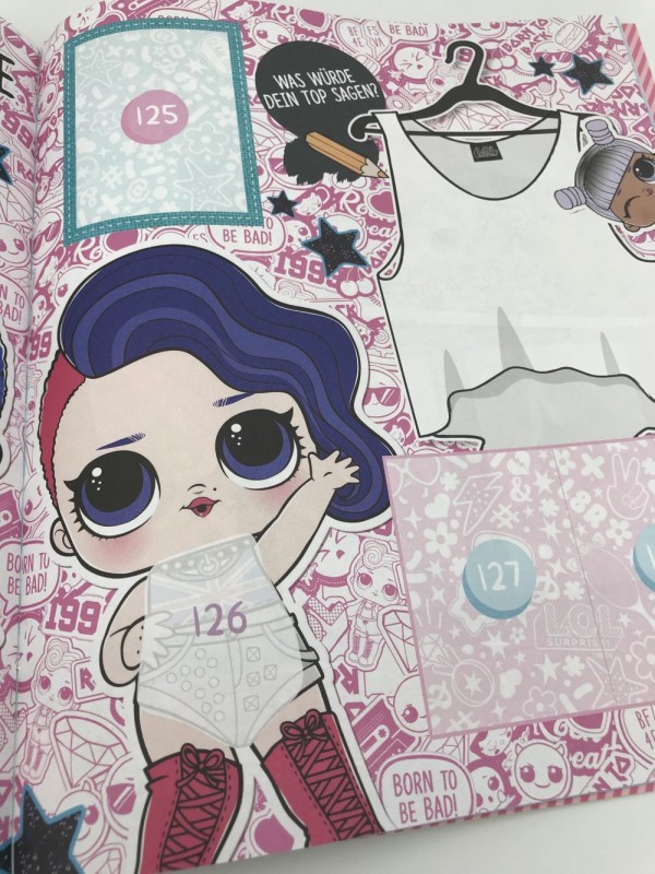 L.O.L. Surprise! Fashion Fun - Stickerkollektion Album Gestaltung Innen