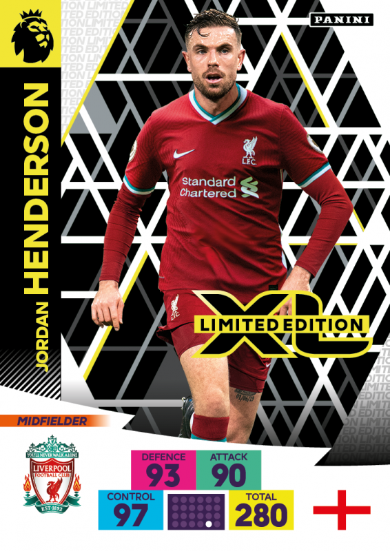 Panini Premier League Adrenalyn XL 2020/21 - Limited Edition Card - Jordan Henderson