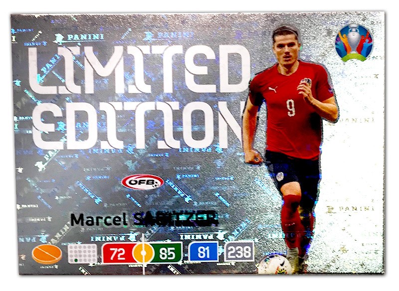 Abbildung der Euro 2020 Limited Edition Card von Marcel Sabitzer