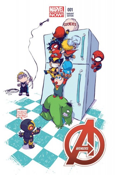 AVENGERS 4 - MARVEL-BABY-VARIANT COMIC ACTION 2013