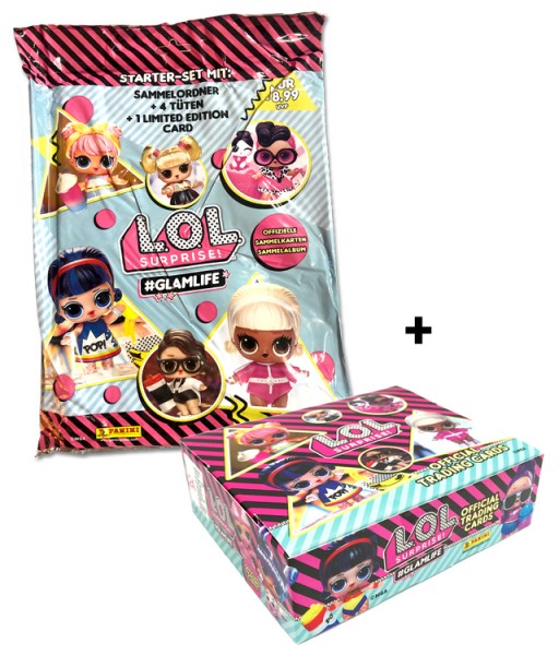 lol surprise glam life trading cards