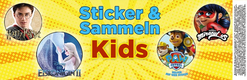 Panini Kids Sticker und Sammeln Übersicht Banner