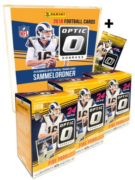 NFL 2018 DONRUSS Optic Football Trading Cards - Triple Pack