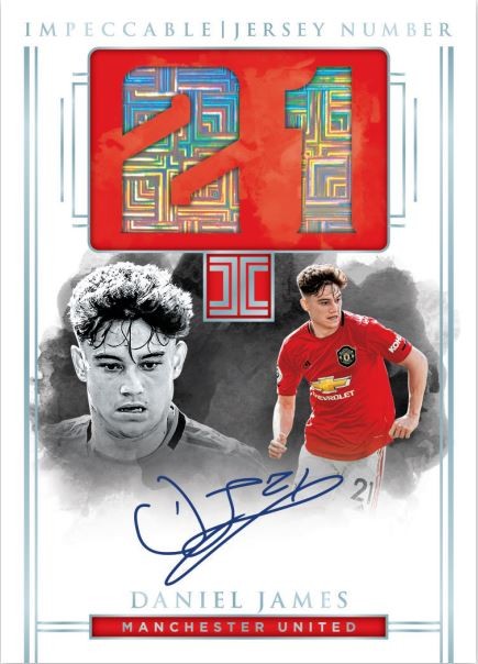 Panini Impeccable Soccer Premier League 2019/20 Trading Cards - Daniel James