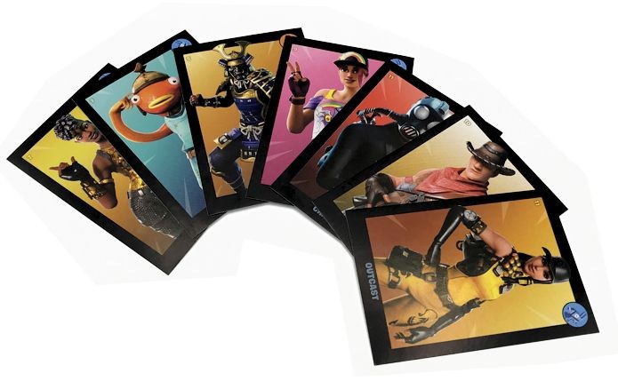 Fortnite Black Frame Series Sticker Beispiel