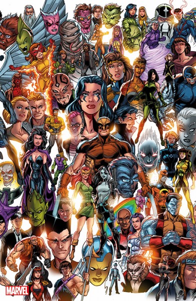 X-Men 4 Panorama Variant Cover