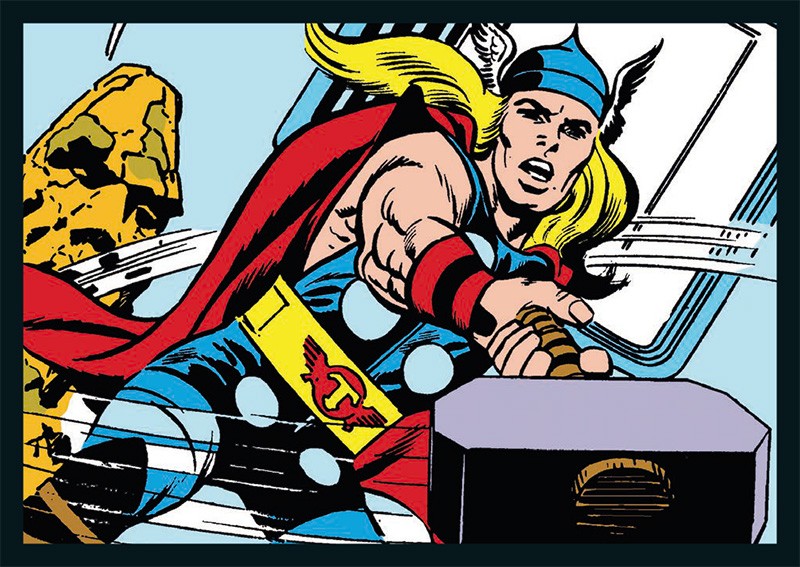 80 Jahre Marvel Sticker und Cards Beispiel Sticker Thor