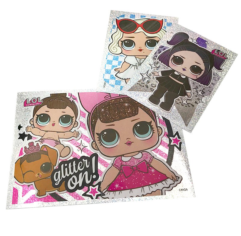 L.O.L. Surprise! Fashion Fun! Stickerkollektion Abbildung Glitzersticker