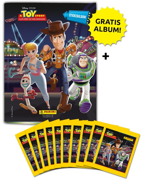 Disney Toy Story 4 Sticker und Sammelkarten - Schnupperbundle