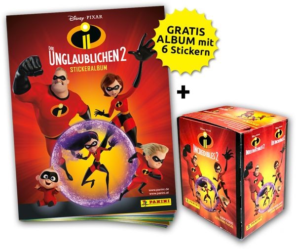 Die Unglaublichen 2 - Stickerkollektion - Sticker-Starter-Bundle