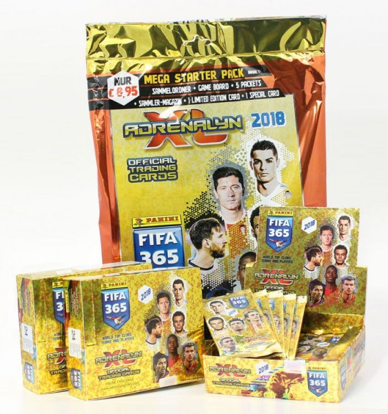 Panini FIFA 365 2018 Adrenalyn XL Trading Cards - Mega-Bundle 2
