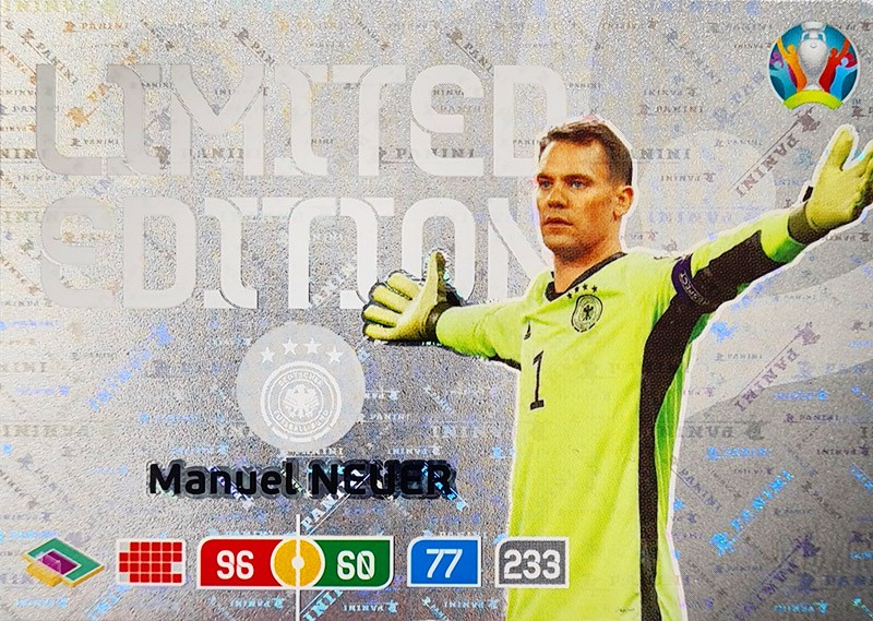 UEFA EURO 2020 Adrenalyn XL - Official Preview Collection - Limited Edition Card Manuel Neuer