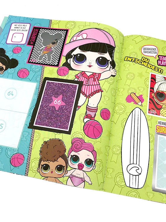 L.O.L. Sticker und Tradingcards Album Innenseite