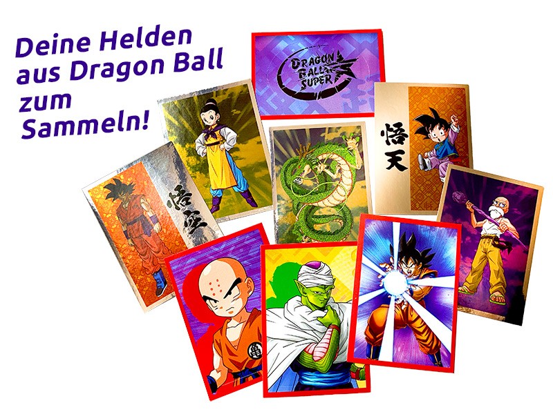 Dragon Ball Super Stickerkollektion Beispiel Sticker