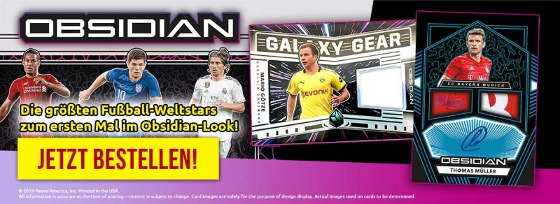 Obsidian Soccer 2019-20 - Die größten Fußball-Weltstars zum ersten Mal im Obsidian-Look!