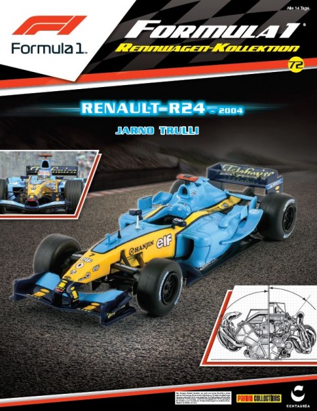 Formula 1 Rennwagen-Kollektion 72: Jarno Trulli (Renault R24)