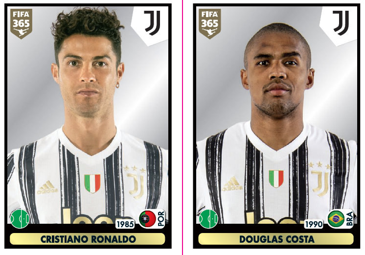 Panini FIFA 365 Stickerkollektion 2021 - Cristiano Ronaldo / Douglas Costa