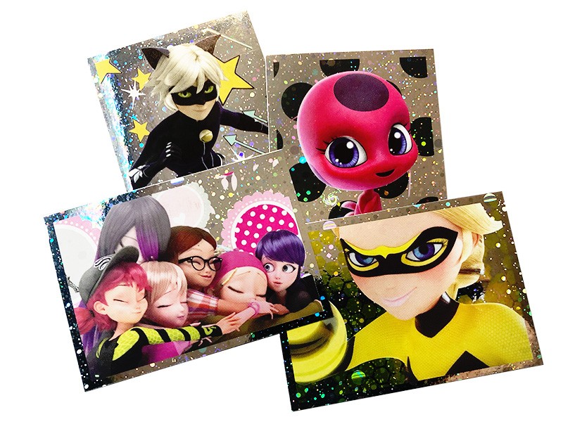 Miraculous Sticker und Trading Cards Glitzersticker Sondersticker Beispiel