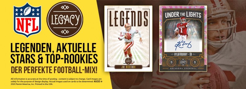 NFL Legacy 2020 Trading Cards - Banner