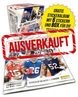 NFL Sticker & Trading Cards 2019 - Box & Album - Bundle - ausverkauft