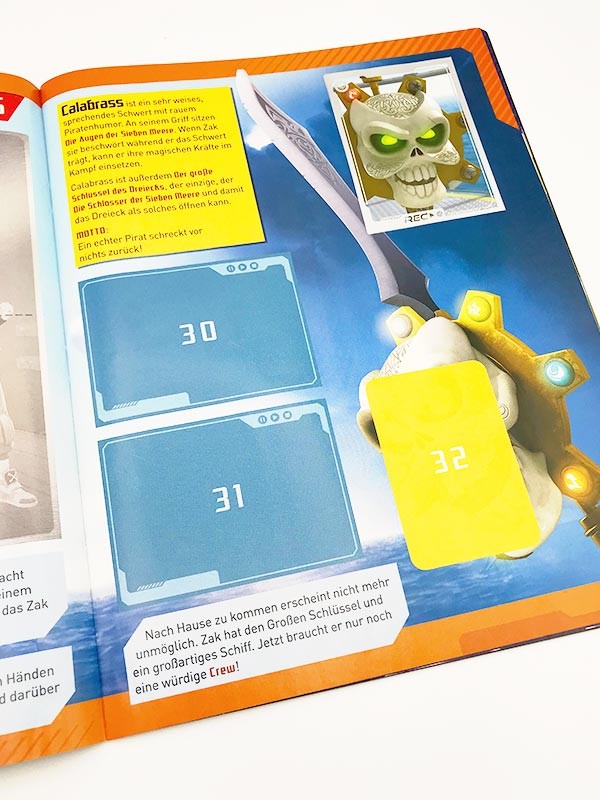 Zak Storm Stickerkollektion Album Innenansicht