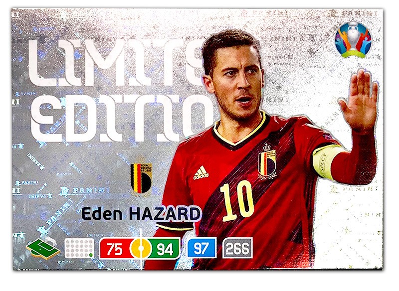 Abbildung der Euro 2020 Limited Edition Card von Eden Hazard