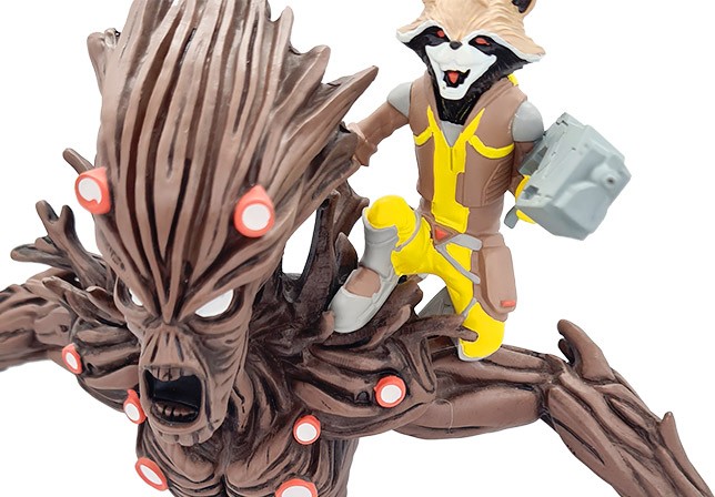 Groot und Rocket Raccoon Figur