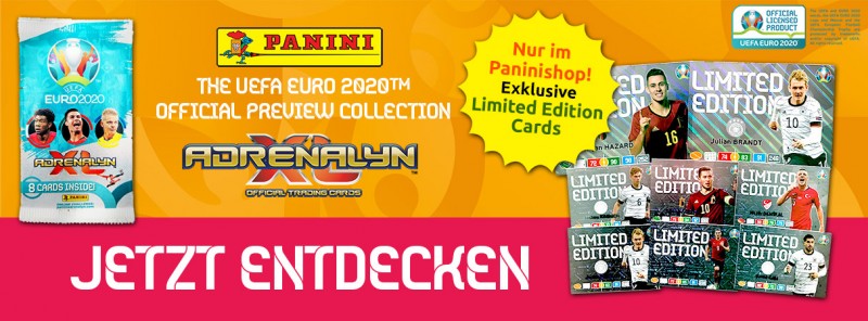 UEFA EURO 2020 Adrenalyn XL Trading Cards Headerabbildung