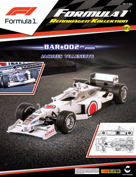 Formula 1 Rennwagen-Kollektion 85: Jacques Villeneuve (Bar 002) Cover